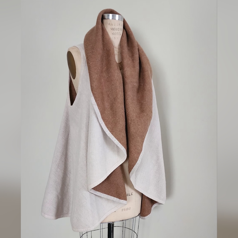 NWT Reversible shawl sweater vest